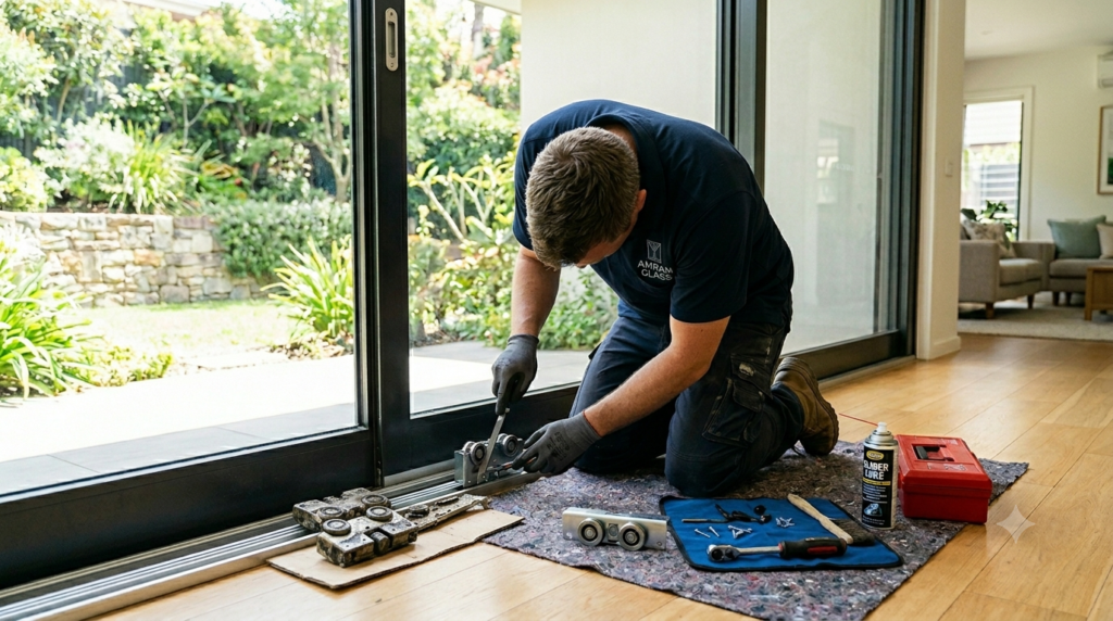 sliding door roller repair