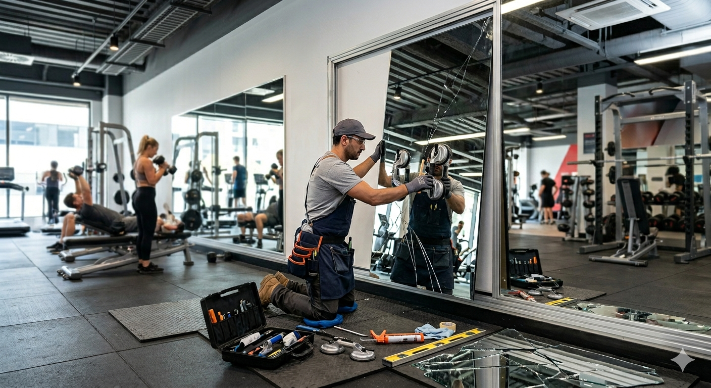 Gym Mirror Repair Sydney