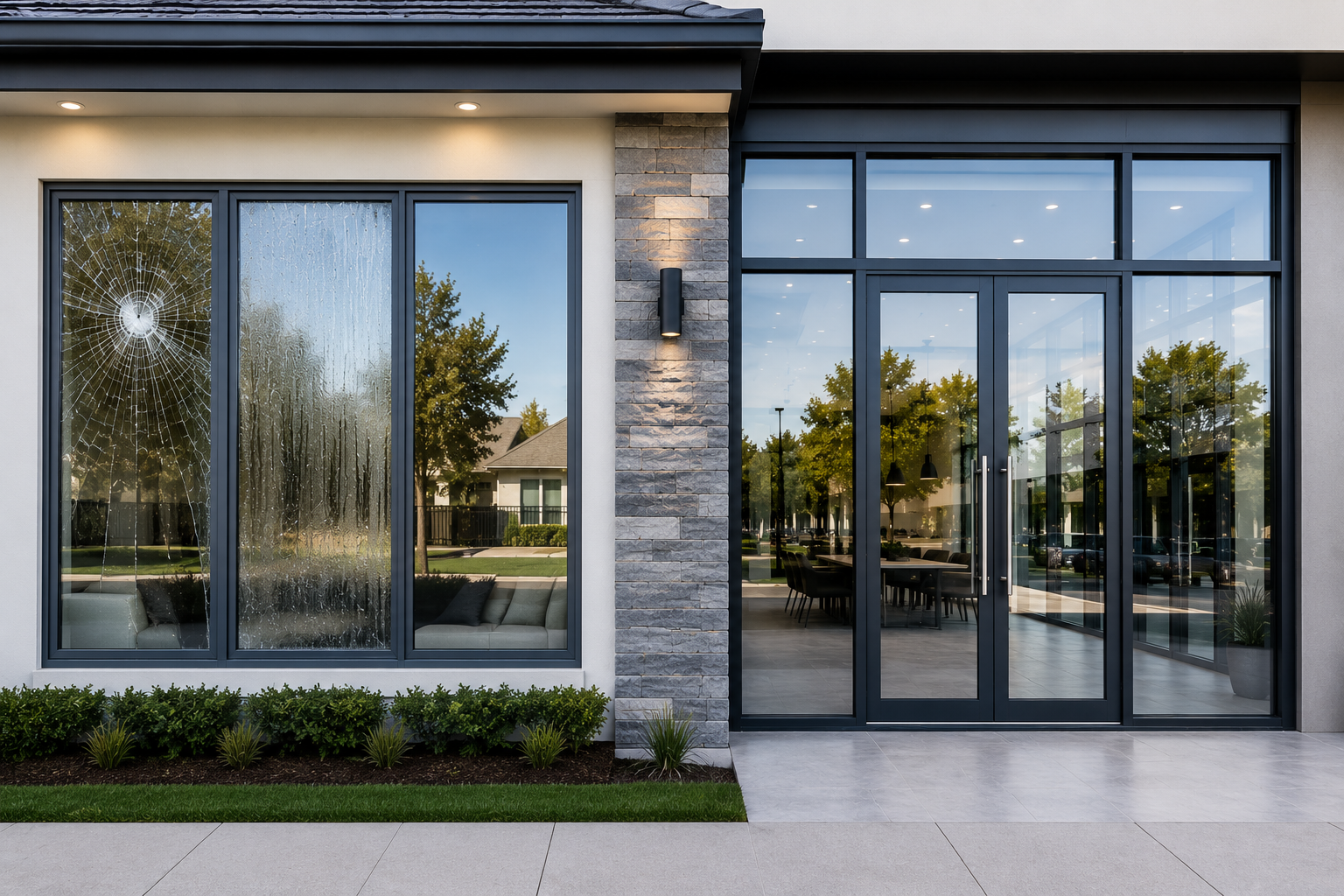 window glass and shopfront glass repair