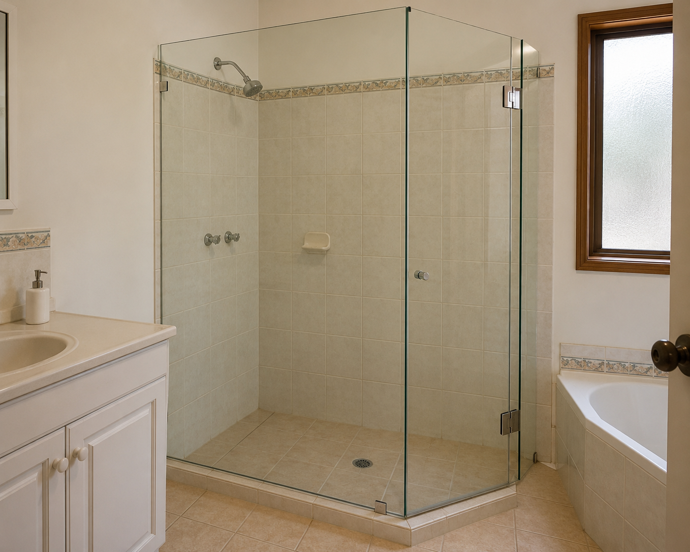 Frameless Shower Screen