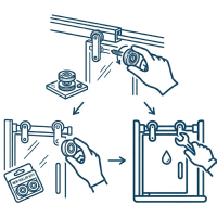 Shower Screen Roller Replacement