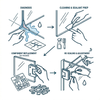 Frameless Shower Screen Repair